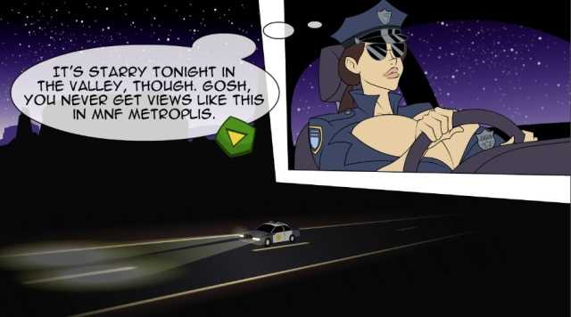Officer Juggs: Dildon-Fusk SpaceXXX free porn game